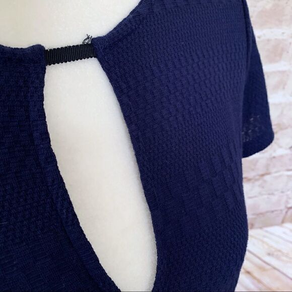 Anthropologie Deletta textured keyhole top - Picture 5 of 6